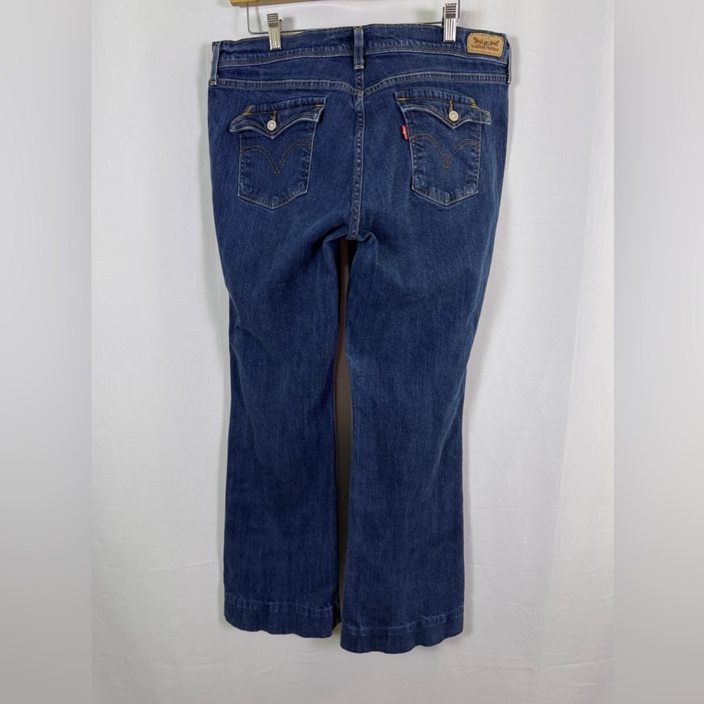Levi’s 515 Bootcut Jeans Women’s 14L Medium Blue Stretch Denim 30” Inseam - Picture 5 of 11